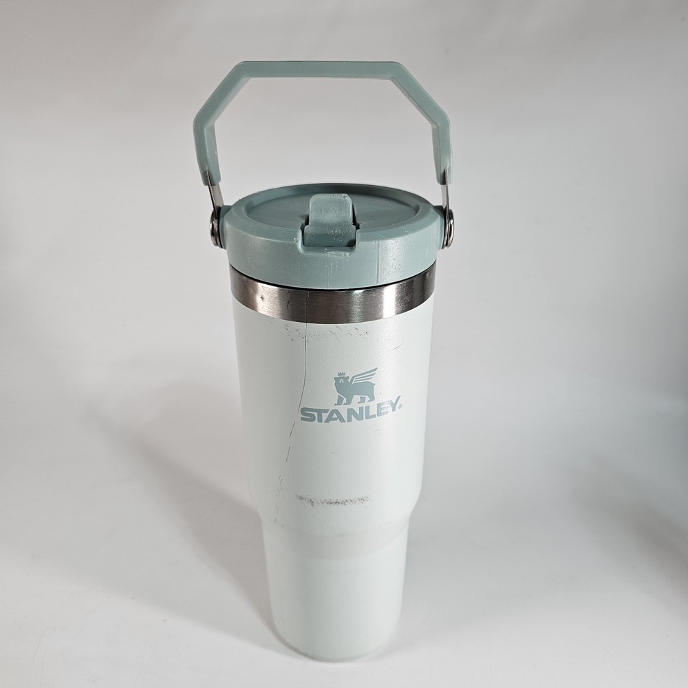 Stanley MIST The IceFlow Flip Straw Tumbler 30oz Light Blue Insulated Cup Handle - Picture 2 of 10